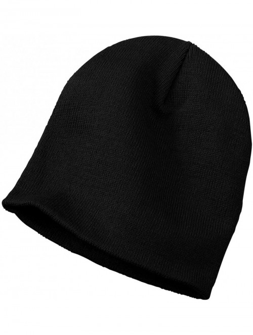 Baseball Caps Men's Knit Skull Cap - Black - CU11QDS1T37 $12.92