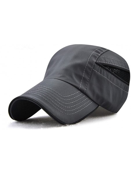 Sun Hats Sport Cap Quick Dry Outdoor Running Hat Unisex UV Protection - Grey - C518DRUWR9Y $18.84