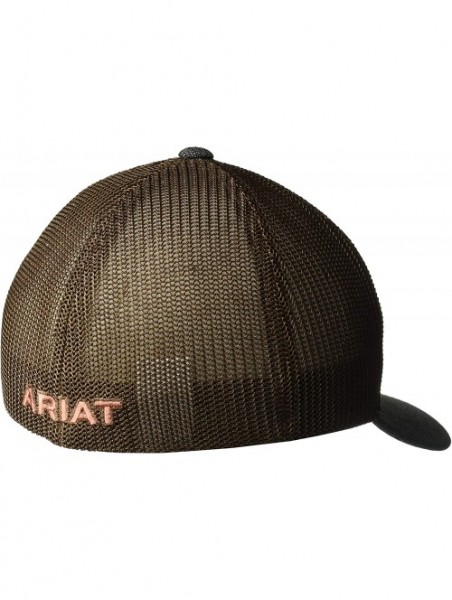 Baseball Caps Men's Earth Center Shield Mesh Flex Cap - Brown - CO18D8YHHG7 $42.76