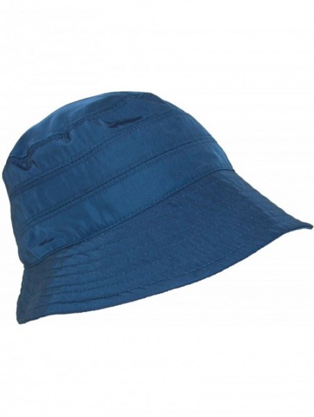 Bucket Hats Classico Women's Nylon Water Repellent 3 Inch Brim Lined Rain Hat - Navy - C312N76U00D $29.28