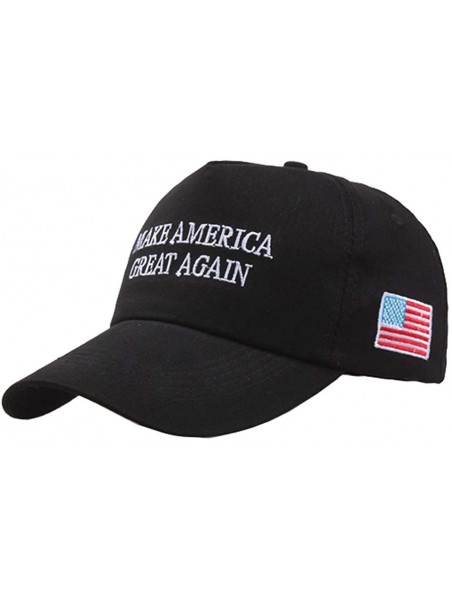 Baseball Caps 2 Packs Make America Great Again Hat Donald Trump Slogan MAGA with USA Flag Cap Adjustable Baseball Hat - CQ18R...