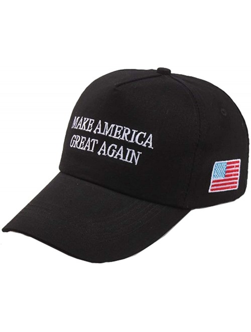 Baseball Caps 2 Packs Make America Great Again Hat Donald Trump Slogan MAGA with USA Flag Cap Adjustable Baseball Hat - CQ18R...