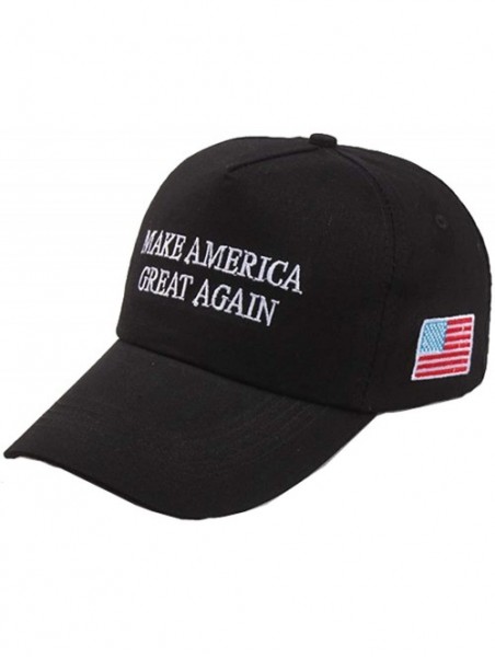 Baseball Caps 2 Packs Make America Great Again Hat Donald Trump Slogan MAGA with USA Flag Cap Adjustable Baseball Hat - CQ18R...