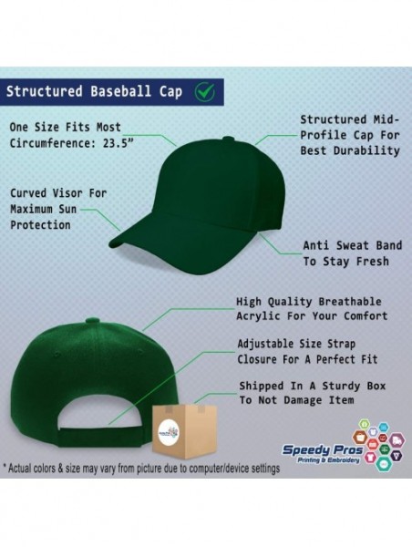 Baseball Caps Custom Baseball Cap Referee Whistle B Embroidery Dad Hats for Men & Women - Forest Green - CG18SDLRHXT $17.14