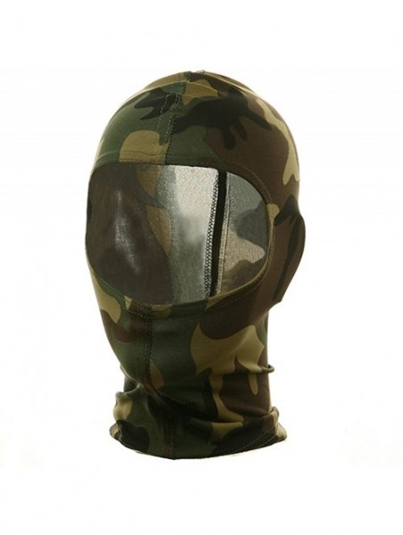 Balaclavas Nylon Balaclava-Camouflage Woodland - Multi-color - CF111C6IGIL $32.16