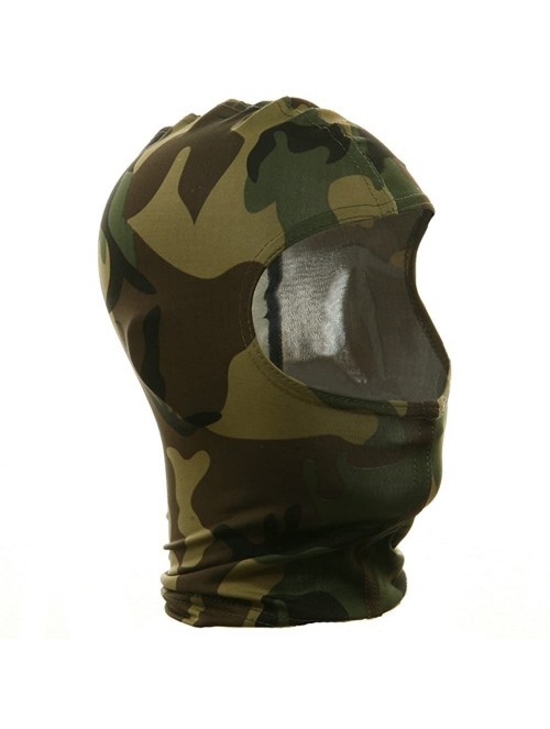 Balaclavas Nylon Balaclava-Camouflage Woodland - Multi-color - CF111C6IGIL $32.16