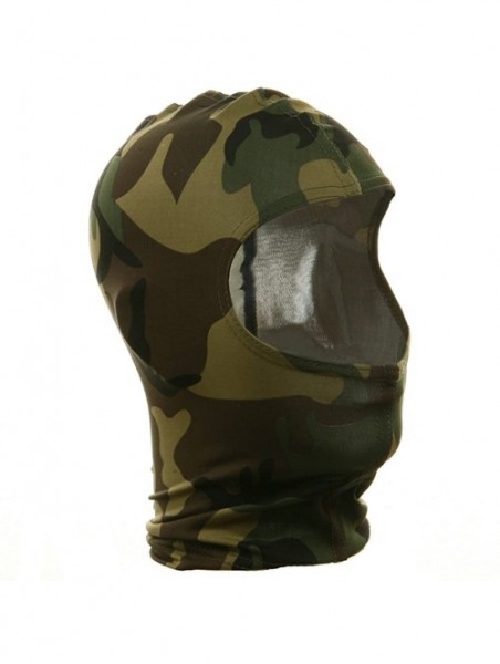 Balaclavas Nylon Balaclava-Camouflage Woodland - Multi-color - CF111C6IGIL $32.16