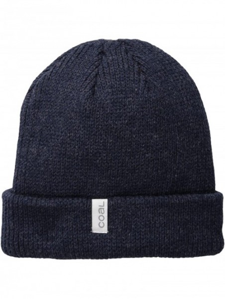 Skullies & Beanies Men's The Frena Solid Beanie - Heather Navy - CX11V86GN99 $36.11