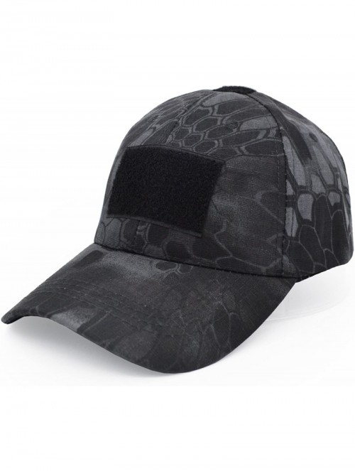 Baseball Caps Military Tactical Operator Cap- Outdoor Army Hat Hunting Camouflage Baseball Cap - Black Python Pattern - CO18E...