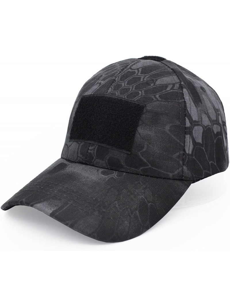 Baseball Caps Military Tactical Operator Cap- Outdoor Army Hat Hunting Camouflage Baseball Cap - Black Python Pattern - CO18E...