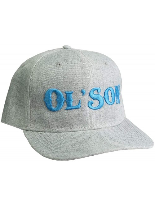 Baseball Caps Ol' Son Adjustable Snapback Hat - Heather Grey/Blue - C018Y3AQE29 $36.26