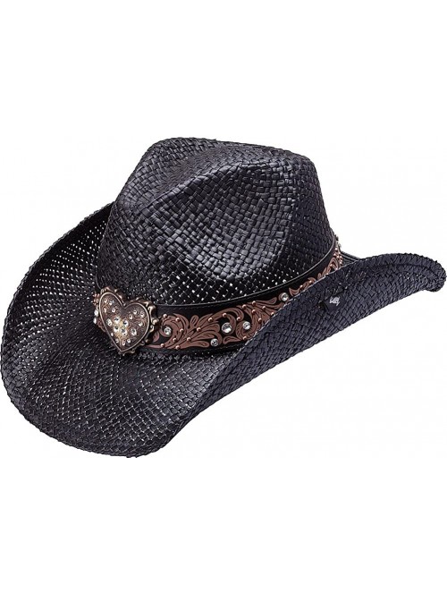 Cowboy Hats Women's Flint - Black - CT11KQ1D0O3 $44.69