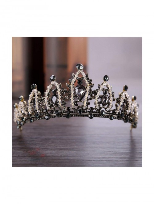 Headbands Handmade Rhinestone Crystal Headbands Accessories - HG111 - CX18WNS5CEU $29.86