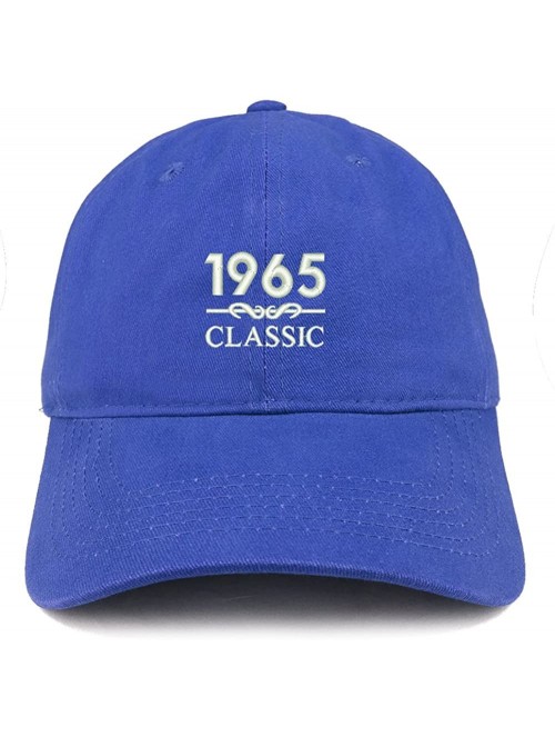 Baseball Caps Classic 1965 Embroidered Retro Soft Cotton Baseball Cap - Royal - CV18CO87QY0 $20.34