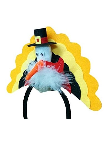 Headbands Thanksgiving Pilgrim Turkey Trot Headband- (Pack of 6)- Multicolor- One Size - CZ1887T77ZO $24.45