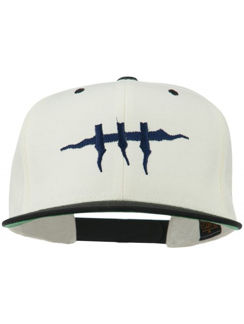 Baseball Caps Halloween Monster Stitches Embroidered Snapback Cap - Natural Black - C711ONZ5DDT $29.85
