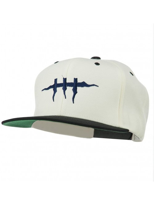 Baseball Caps Halloween Monster Stitches Embroidered Snapback Cap - Natural Black - C711ONZ5DDT $29.85