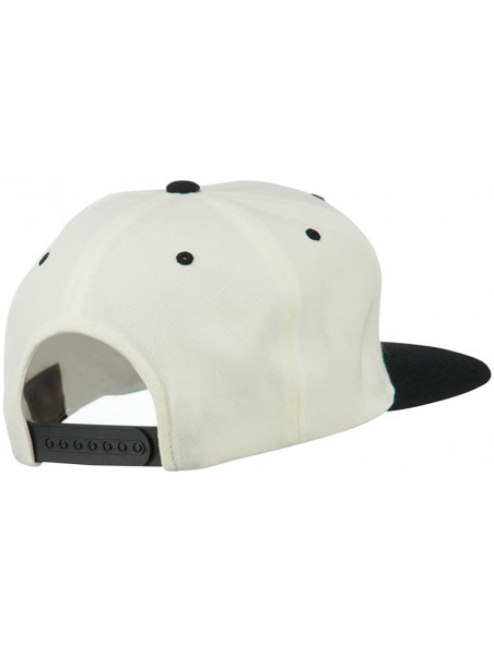 Baseball Caps Halloween Monster Stitches Embroidered Snapback Cap - Natural Black - C711ONZ5DDT $29.85