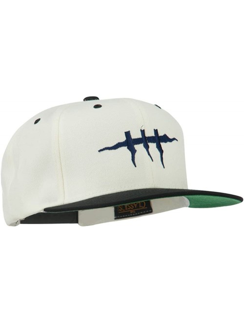 Baseball Caps Halloween Monster Stitches Embroidered Snapback Cap - Natural Black - C711ONZ5DDT $29.85