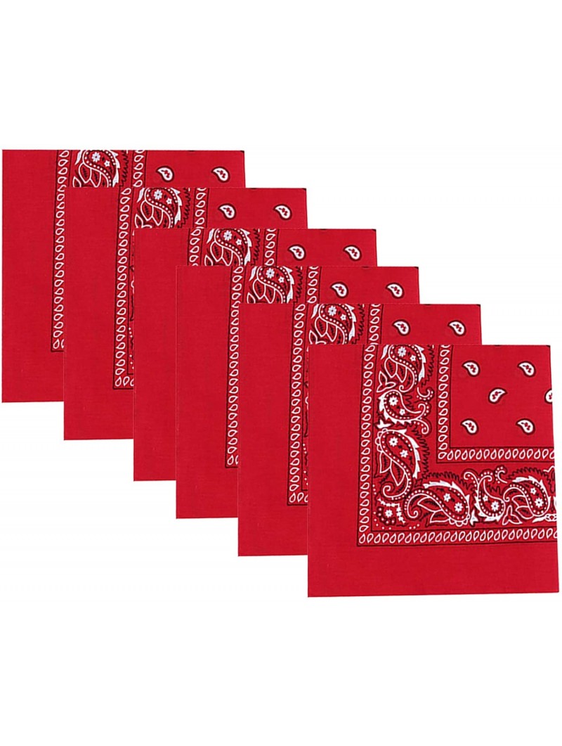 Balaclavas 100% Cotton Multifunctional Bandana Headband Sets Neck Gaiter Scarf Balaclava for Unisex - Red 6pcs - CL1993ZDT4D ...