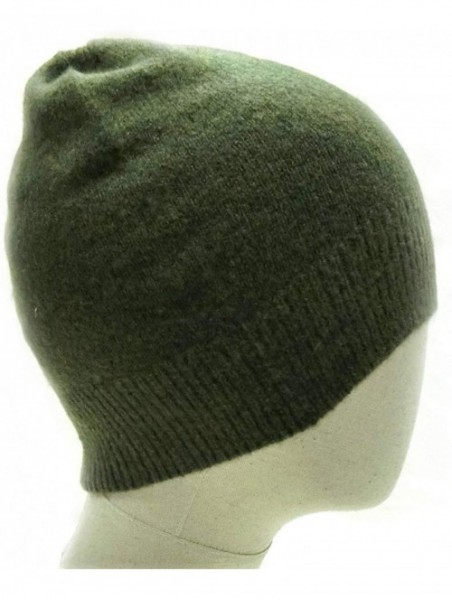 Skullies & Beanies Knitted Warm and Soft Premium Wool Mix Skull Cap Beanie Hat for Men and Women - Blue/Green - C018HWE5A23 $...