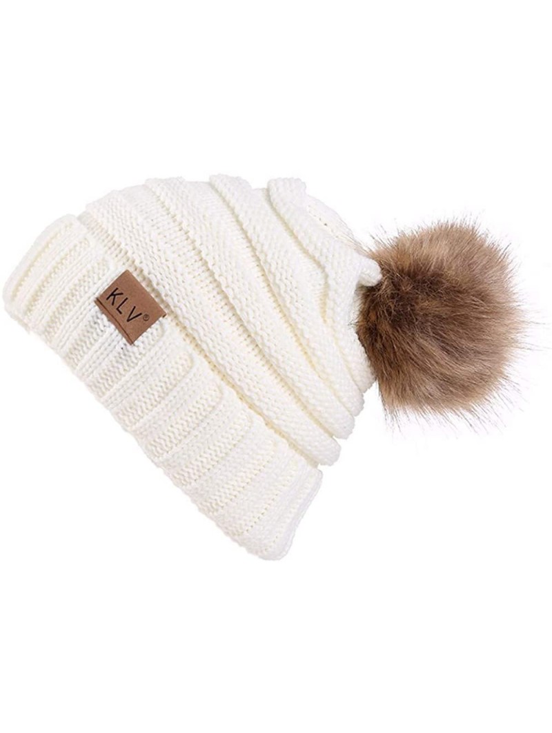 Fedoras Unisex Stretch Outdoor Beanies - B-women White - CB1924406ES $20.89