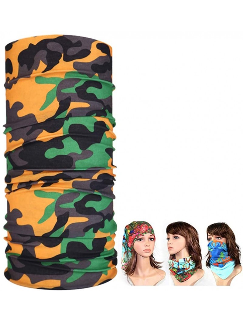 Balaclavas Headbands-16-in-1 Headband-Magic Bandanas-Collars Muffler Scarf- Face Mask - Camouflage002 - CZ18DKQXZ6K $14.38