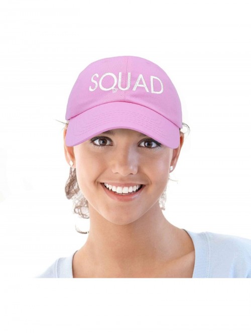 Baseball Caps Bachelorette Party Bride Hats Tribe Squad Baseball Cotton Caps - Squad-light Pink - CV18HU7IH8R $12.18