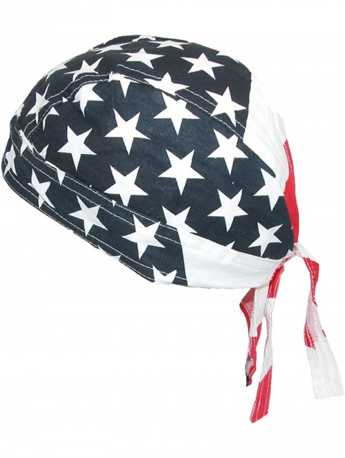 Newsboy Caps Men's Cotton American Flag Do Rag Cap - American Flag - C911PAGS507 $13.12