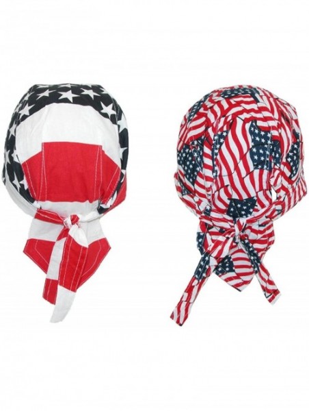 Newsboy Caps Men's Cotton American Flag Do Rag Cap - American Flag - C911PAGS507 $13.12