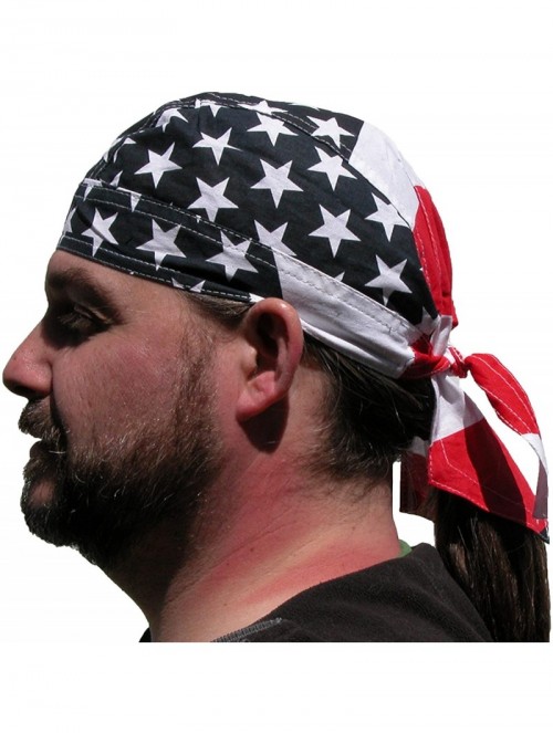 Newsboy Caps Men's Cotton American Flag Do Rag Cap - American Flag - C911PAGS507 $13.12