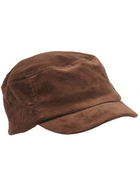 Baseball Caps Corduroy Fitted Engineer Cap - Brown - CA18GYZ6RZ5 $23.85