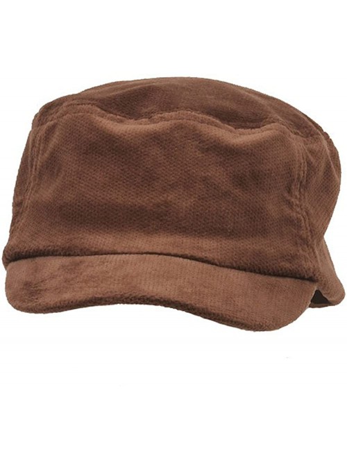 Baseball Caps Corduroy Fitted Engineer Cap - Brown - CA18GYZ6RZ5 $23.85