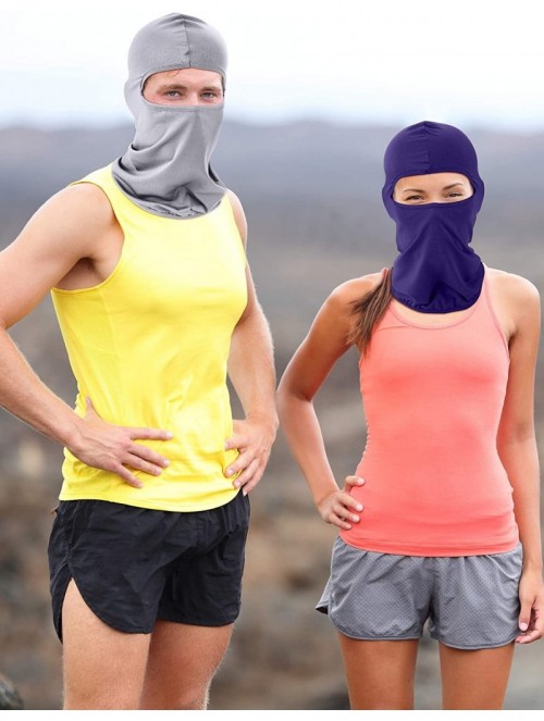 Balaclavas 6 Pieces Balaclava Face Cover Sun Protection Cover Breathable Long Neck Cover for Outdoor Activities - CT197Y99EAS...