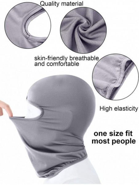 Balaclavas 6 Pieces Balaclava Face Cover Sun Protection Cover Breathable Long Neck Cover for Outdoor Activities - CT197Y99EAS...