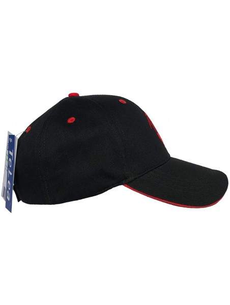 Baseball Caps 100% Cotton Baseball Cap Zodiac Embroidery One Size Fits All for Men and Women - Aries/Red - CM18ROHWN2E $16.96