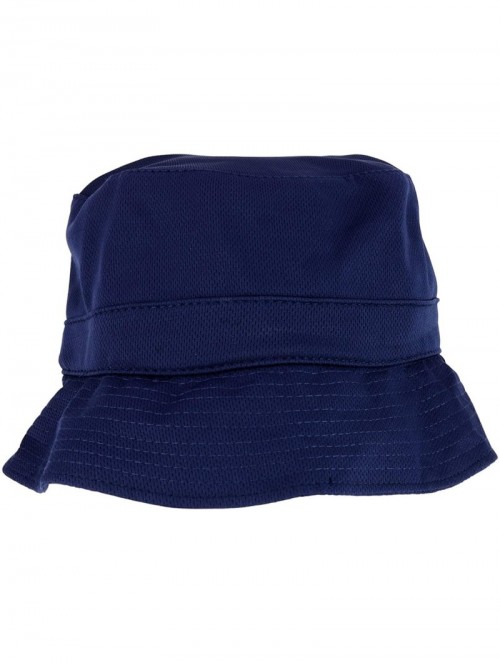 Bucket Hats Moisture Wicking UV Control Cotton Meah Bucket Hat - Navy - CG18SO3NESK $20.26