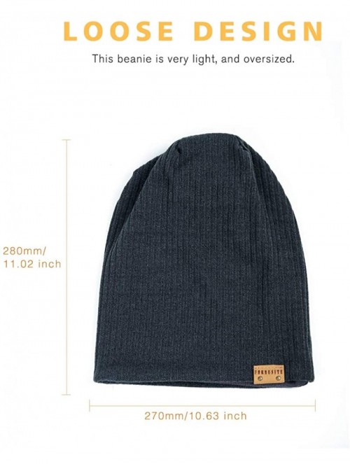 Skullies & Beanies Summer Slouchy Beanie for Men Baggy Knit Hats for Women Winter Skull Caps B011S - Indigo - CF18XLGDGYC $10.93