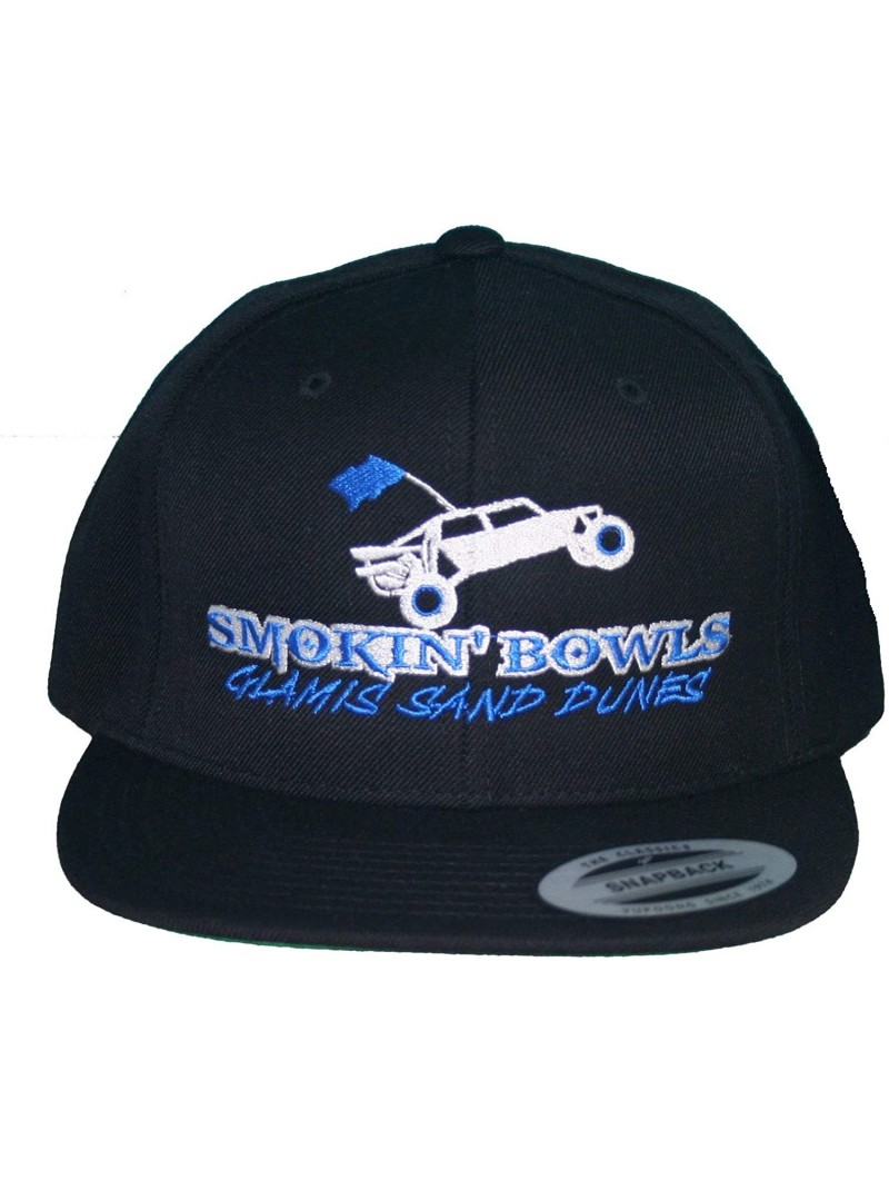 Baseball Caps Glamis Sand Dunes Smokin Bowls Hat Cap Flat Bill Snapback - Blue - CO12N1BHQH5 $37.77