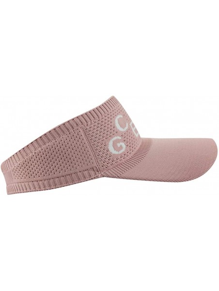 Baseball Caps Womens Summer Quick-Dry Mesh Empty Top Golf Stretchy Sun Baseball Visor Hat Cap - Letters Pink - CA18ROX8WT9 $1...