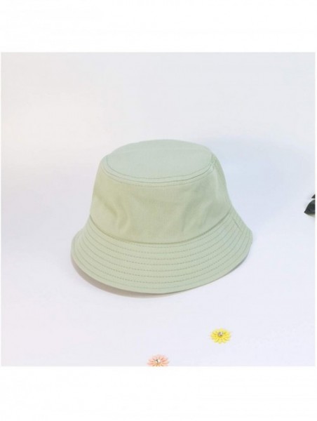 Bucket Hats Bulldog Embroidery Hat Bucket Hat Fisherman Hat Summer Cap Beach Hat Summer Hat - Pink - C018WK635E8 $28.20