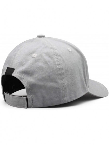 Baseball Caps Mens Womens Printing Adjustable Meshback Hat - Grey - CI18N00Q9QY $21.47