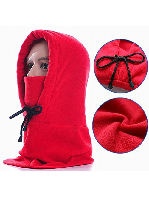 Balaclavas Tactical Heavyweight Balaclava Outdoor Sports Mask - Red - CZ12MAWYQUL $11.14