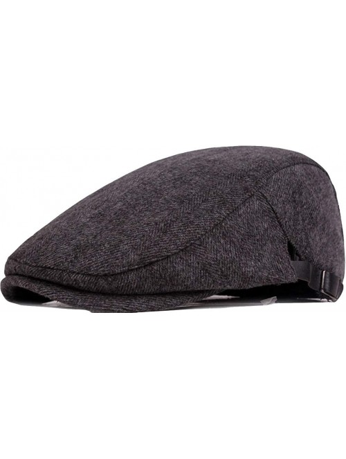 Newsboy Caps Men's Classic Cotton Flat Ivy Gatsby Cabbie Newsboy Cap Hat - Grey - C6185W2SM9K $19.16
