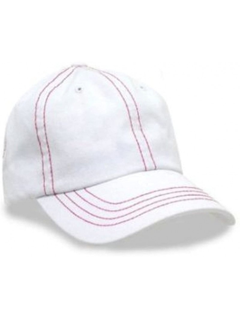 Baseball Caps Contrast Stitch Polo Style Adjustable Baseball Cap - C1110DKUIKL $16.72