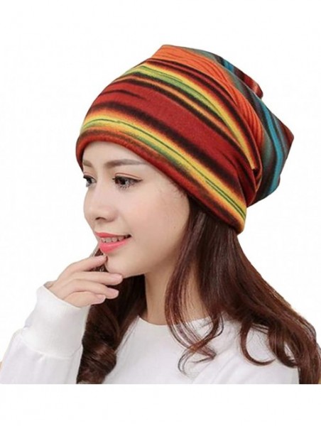 Skullies & Beanies Women's Soft Baggy Oversized Slouchy Cap Beanie Skull Hat - Green - CV12N83H8ZX $13.05