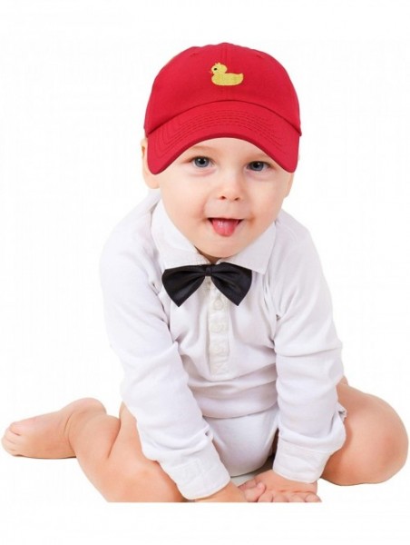 Baseball Caps Cute Ducky Soft Baseball Cap Dad Hat - Xxs / Xs / S - Red - CE18LXOLUON $16.88