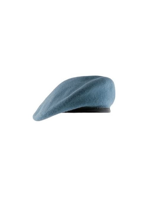 Berets Unlined Beret with Leather Sweatband (7 3/8- UN Blue) - C111WV028WR $22.61