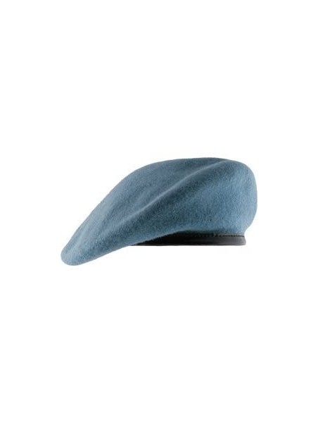 Berets Unlined Beret with Leather Sweatband (7 3/8- UN Blue) - C111WV028WR $22.61