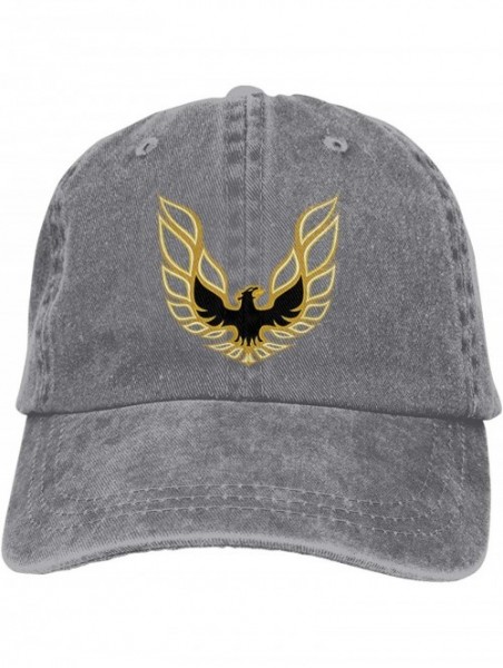 Baseball Caps Unisex Trans Am Firebird Logo Adjustable Vintage Washed Denim Baseball Cap Dad Hat - Gray - CI18UL4KWI7 $26.61